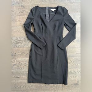 CLOSEOUT! Banana Republic Long Sleeve Black Dress with Gold Zipper Detail